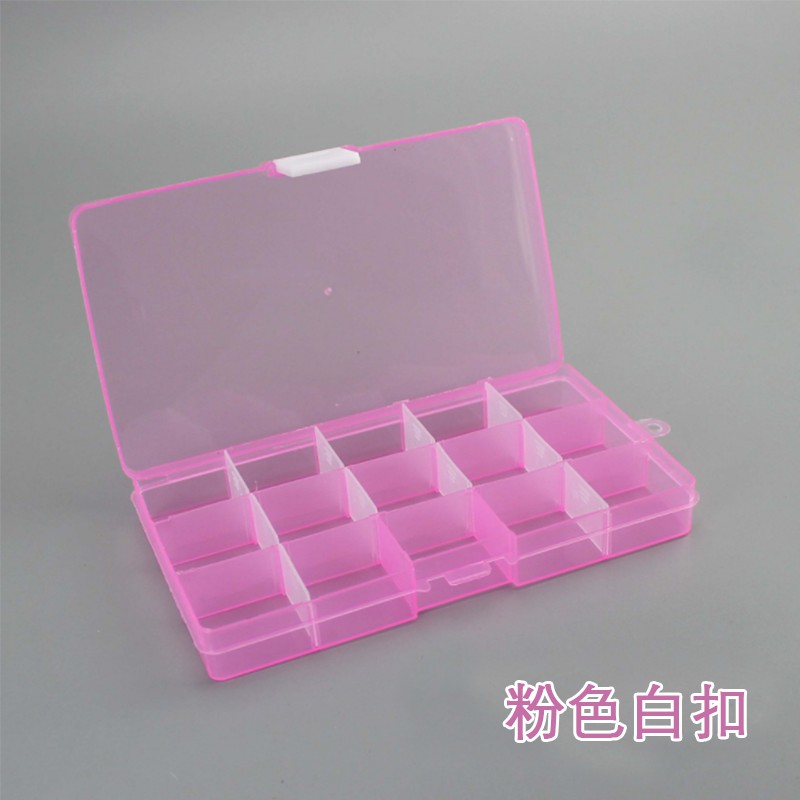 Hộp nhựa trong suốt 15 ngăn đựng trang sức tiện dụng