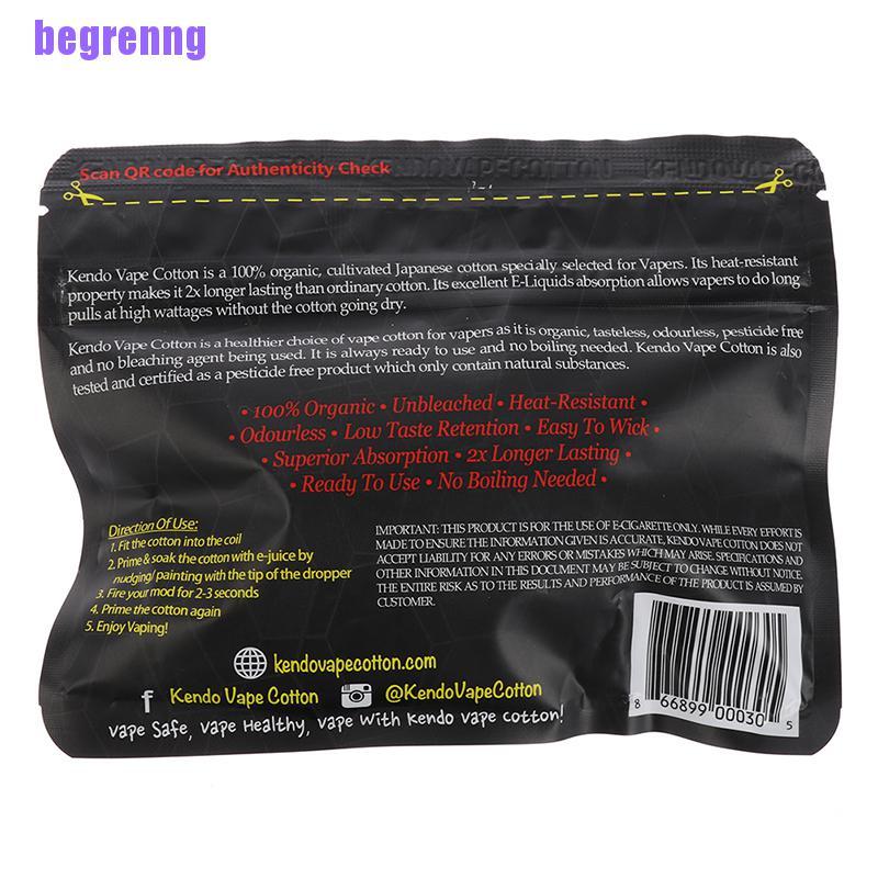 (Hàng Mới Về) Bông Cotton 100% Chuyên Dụng Cho Buồng Đốt Thuốc Lá Điện Tử Vape