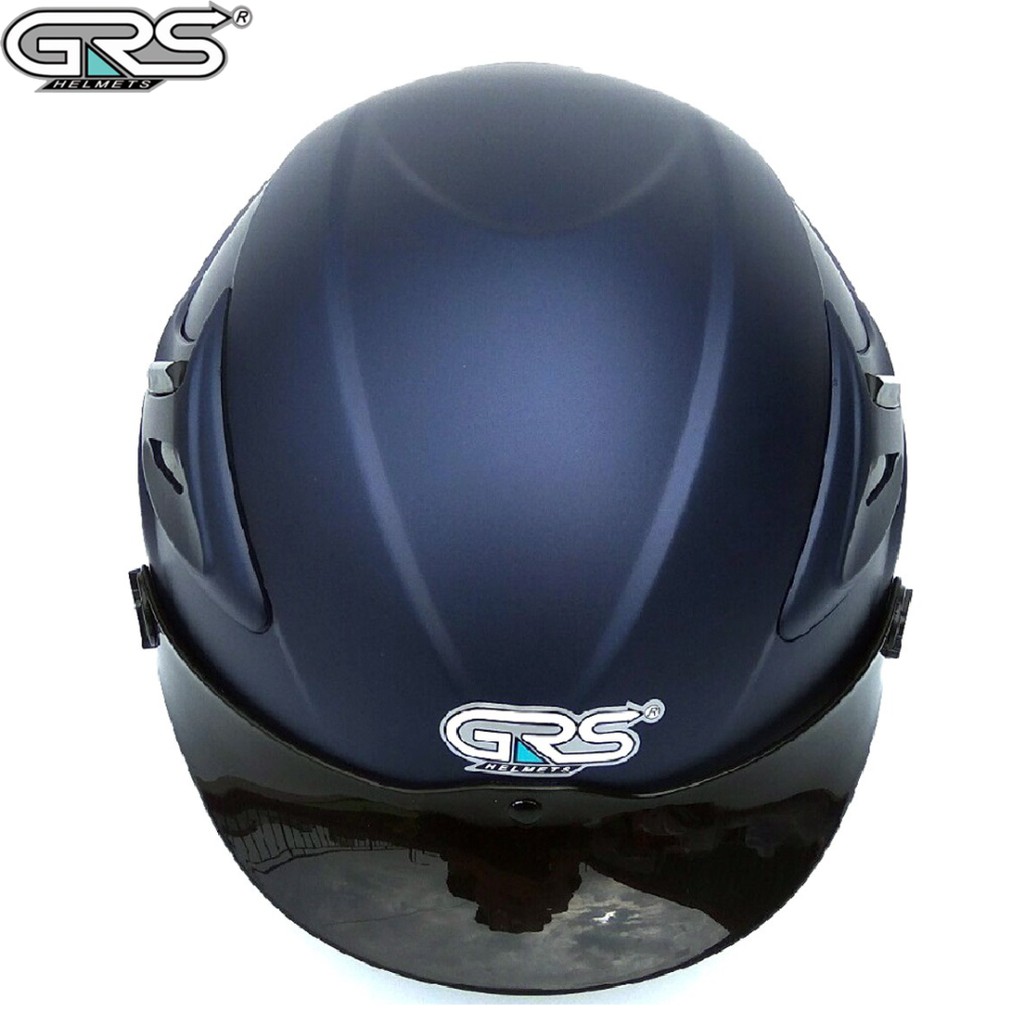 Nón bảo hiểm nửa đầu GRS A966 kính giấu lưỡi trai (nhiều màu)