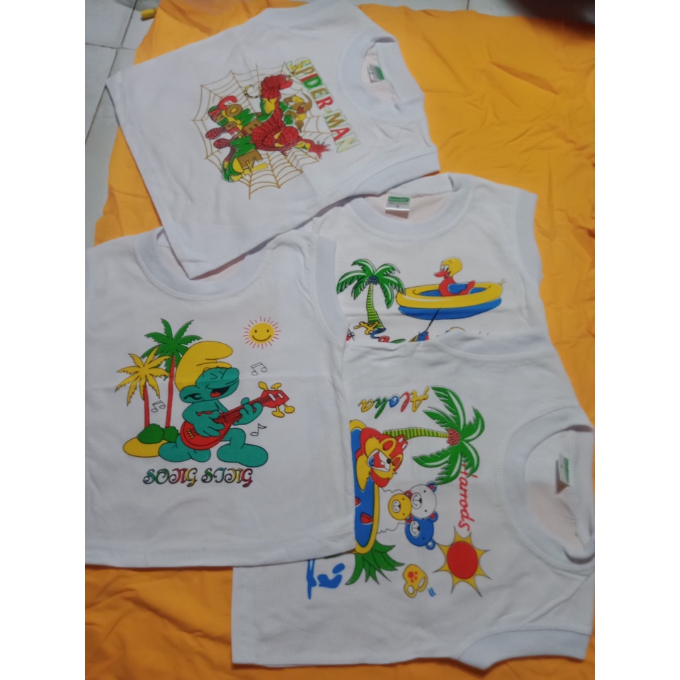 Áo sơ sinh sát nách màu trắng Bossini 100% cotton cho bé từ 3 - 19kg