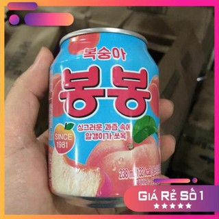 Nước ép đào lon 238ml Haitai Hàn Quốc