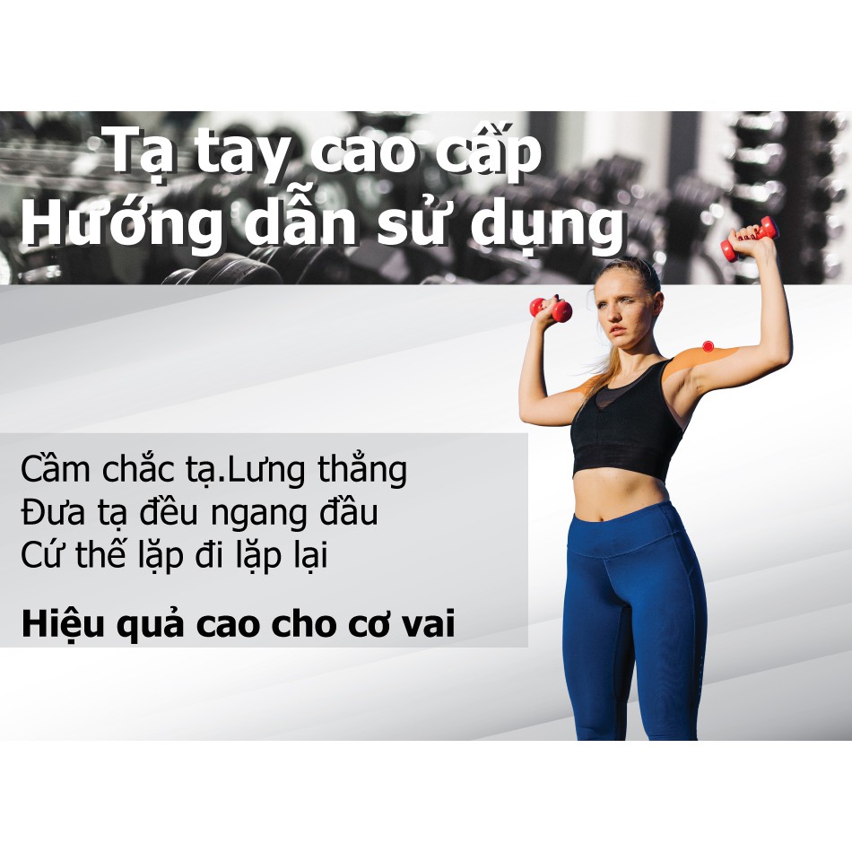 BG Cặp tạ tay 2KG RED tập Gym thể hình cao cấp