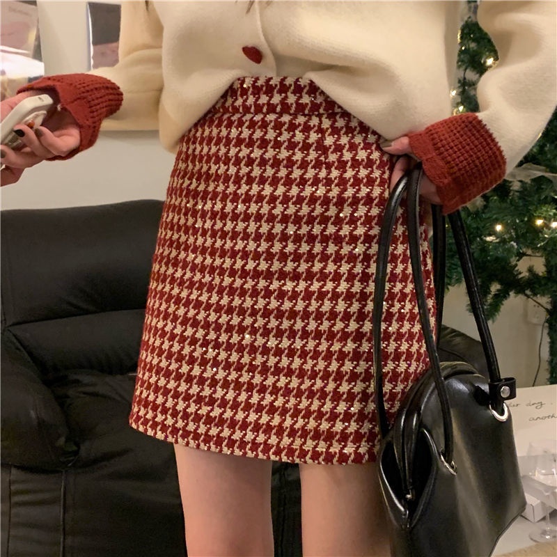 Chân váy chữ A lưng cao mới