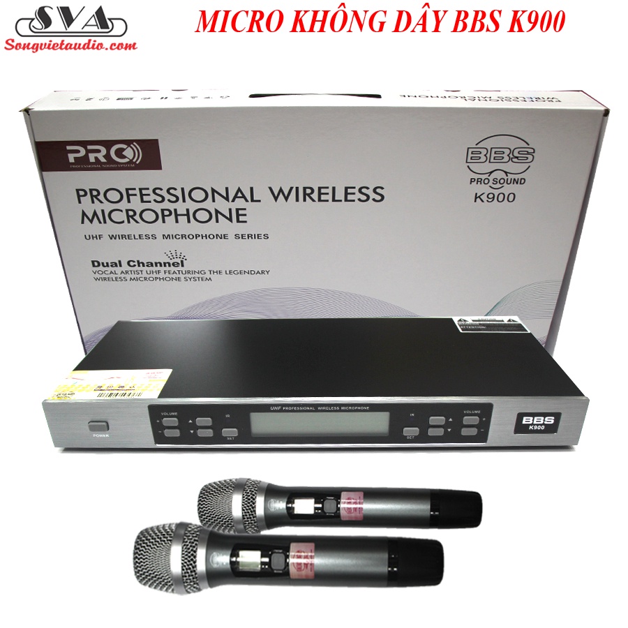 BỘ MICRO KHÔNG DÂY BBS K900 - NEW 2022