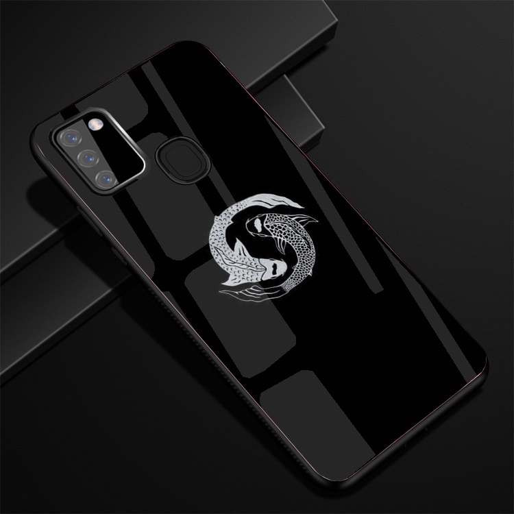 Ốp Lưng Kính SAMSUNG GALAXY A21S Hình in 3D sáng bóng cao cấp