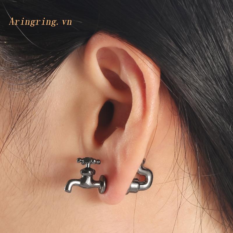 Đôi Khuyên Tai Hình Vòi Nước Vui Nhộn Thời Trang Unisex
