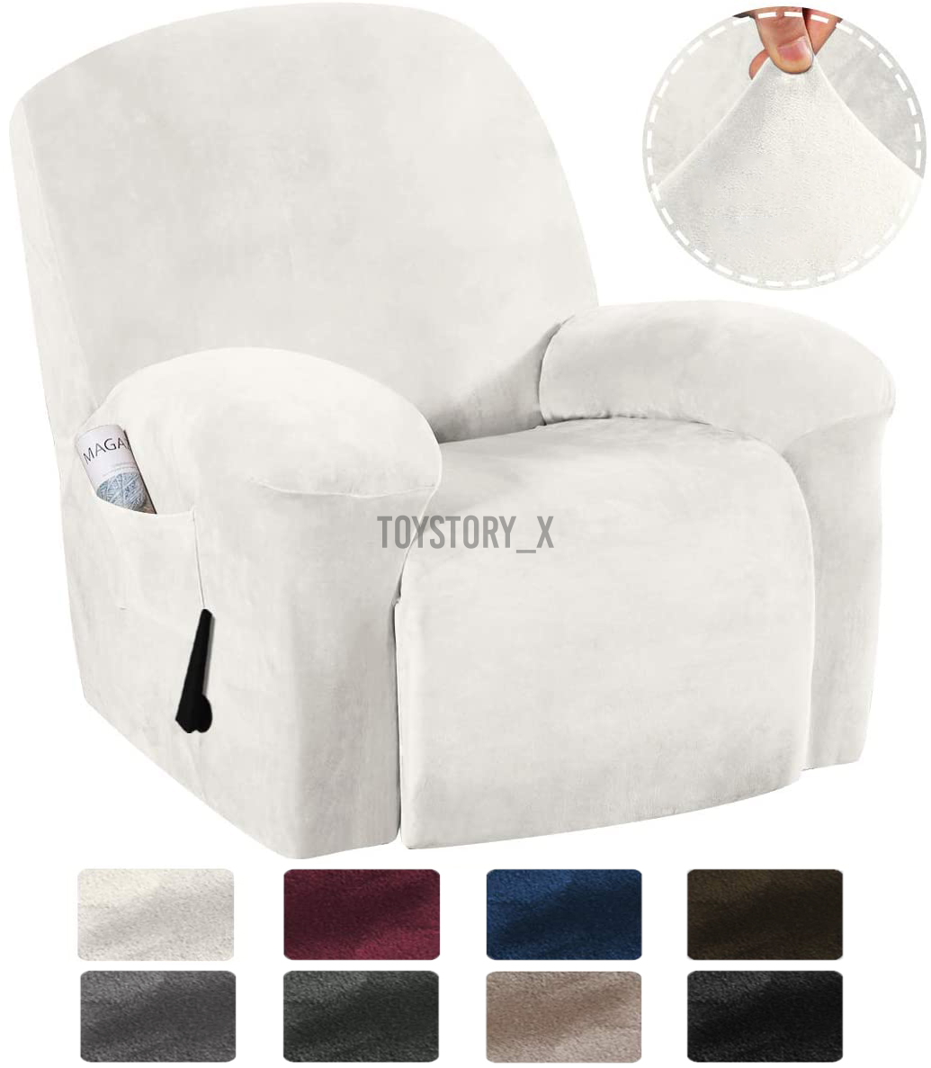 Vải bọc ghế sofa bằng nhung chống thấm nước có ngăn đựng độ bên hông nhiều màu dễ sử dụng