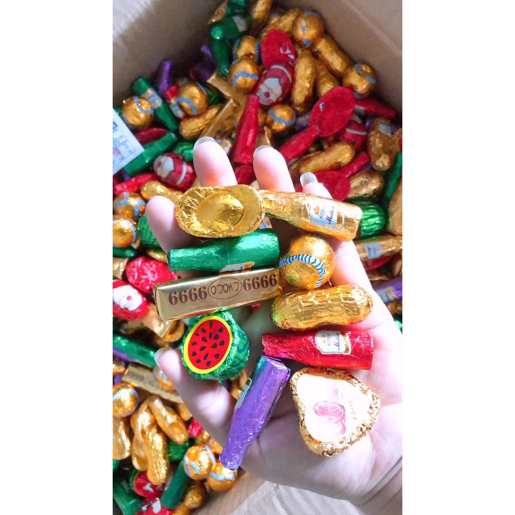500GR KẸO SOCOLA MIX NHIỀU VỊ NGẪU NHIÊN SIÊU NGON