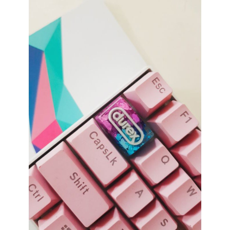 Keycap OEM Logo brand ver2 1.5u lẻ chất liệu Resin nhiều màu sắc