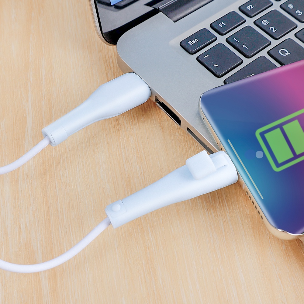 1 Bộ Vỏ Bảo Vệ Dây Cáp Sạc USB / Type C Chống Nứt Bằng Silicon Mềm