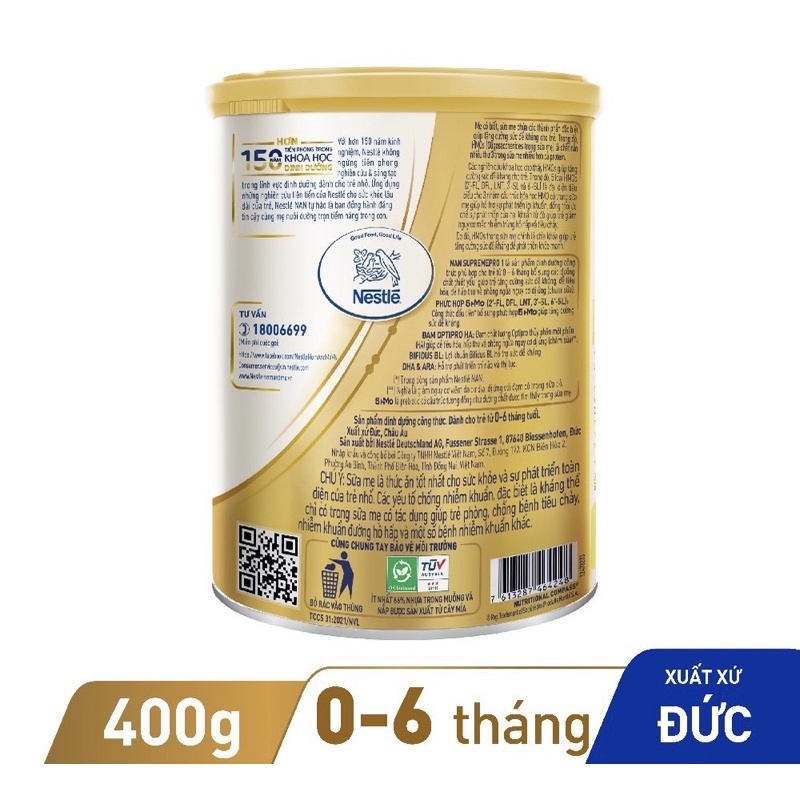 Sữa bột Nestle NAN SUPREME PRO 1