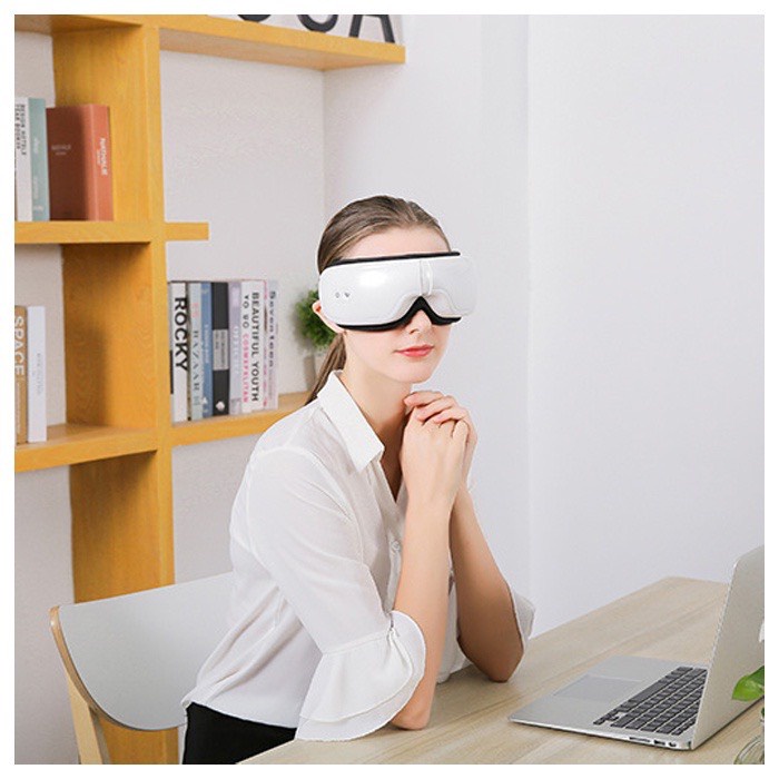MÁY MASSAGE MẮT ED-1108 Công Nghệ Áp Suất Túi Khí Kèm Nhiệt, Ấn Huyệt, Mát Xa Mắt BẢO HÀNH 12 THÁNG