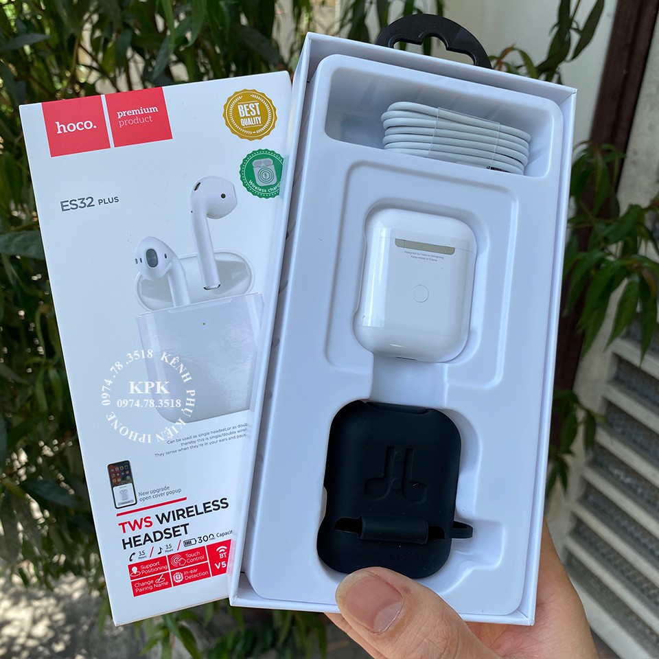 Tai Nghe Bluetooth ES32 HOCO hàng chính hãng Original TWS Hỗ Trợ Sạc Không Dây | BigBuy360 - bigbuy360.vn