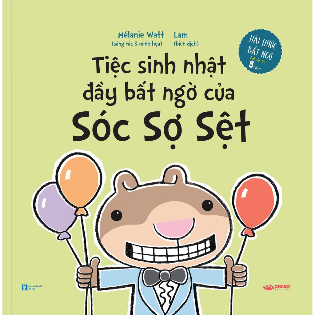 Sách - Bộ 4 cuốn Sóc Sợ Sệt - Hài hước bất ngờ dành cho trẻ từ 5 tuổi - Crabit Kidbooks