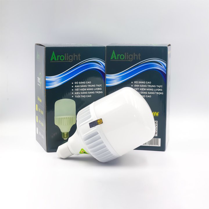 Bóng đèn LED Búp Trụ Nhôm Kín Nước 20w 30w 40w 65w Arolight Siêu Sáng, Siêu Bền, Bảo hành Chính hãng 2 năm