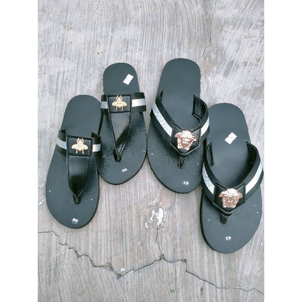 Dép sandal nam nữ full đen