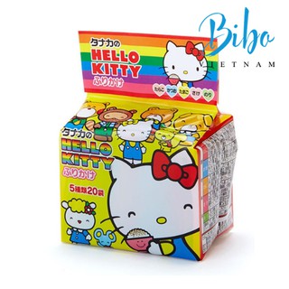 Gia vị rắc cơm thập cẩm Hello Kitty Sanrio 20 túi (4 túi x 5 vị) - Nhật Bản