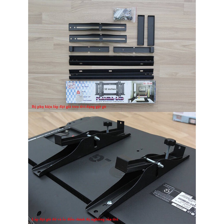 Khung treo TV Nghiêng từ 26 - 32 Inch (Nghiêng 25-45 độ )