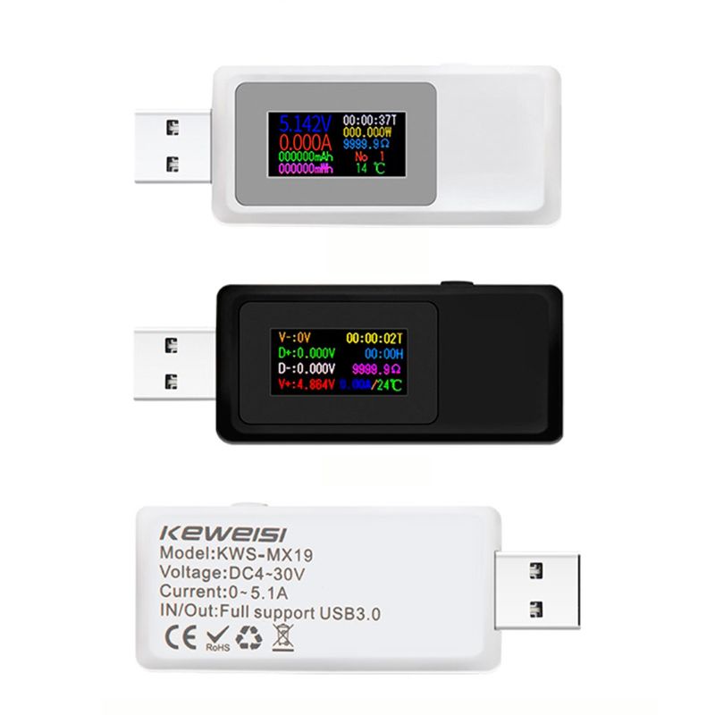 Usb Kiểm Tra Dòng Điện Màn Hình Màu KWS MX19