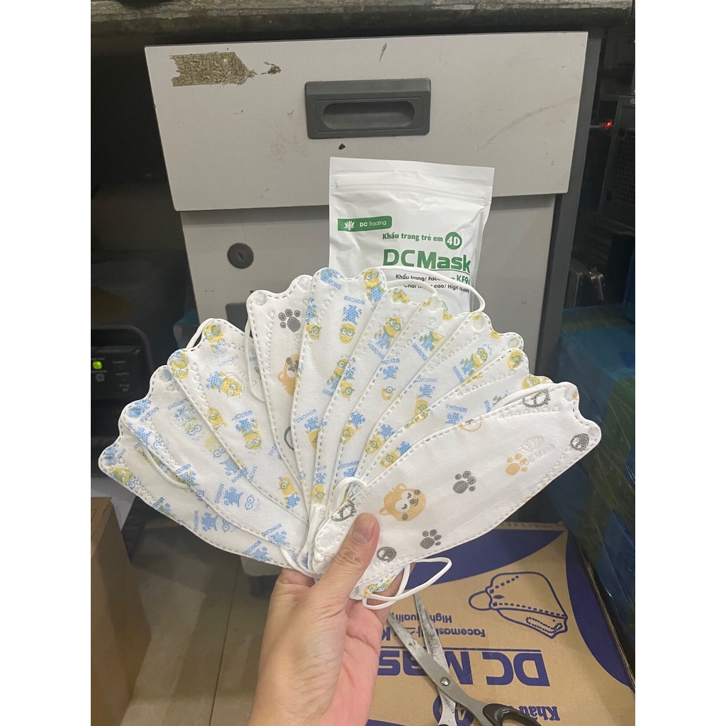 Túi 10 chiếc khẩu trang kháng giọt bắn KF94 hàng cao cấp cho bé