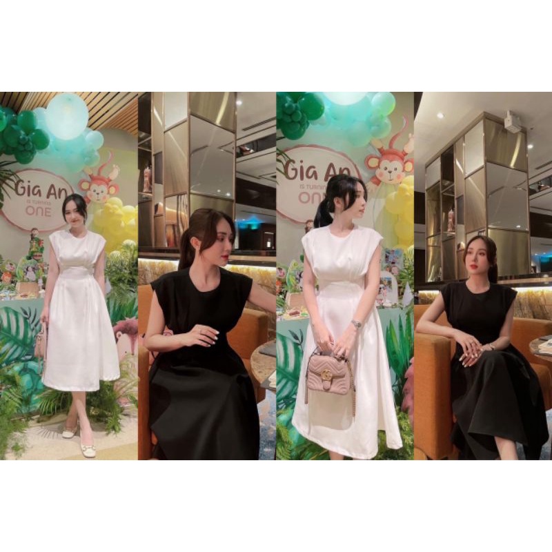 Đầm dự tiệc midi chít eo tôn dáng Jiji Dress