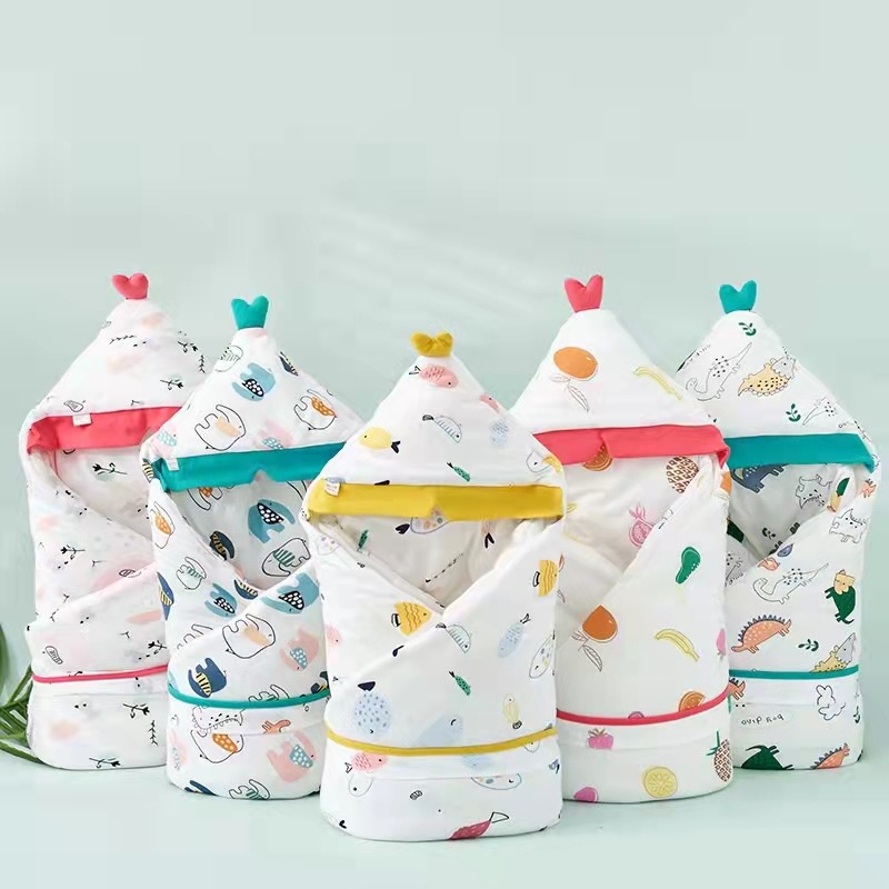 Chăn ủ sơ sinh trần bông cao cấp giữ ấm cho bé sơ sinh siêu mềm mịn Thị Nắng Store