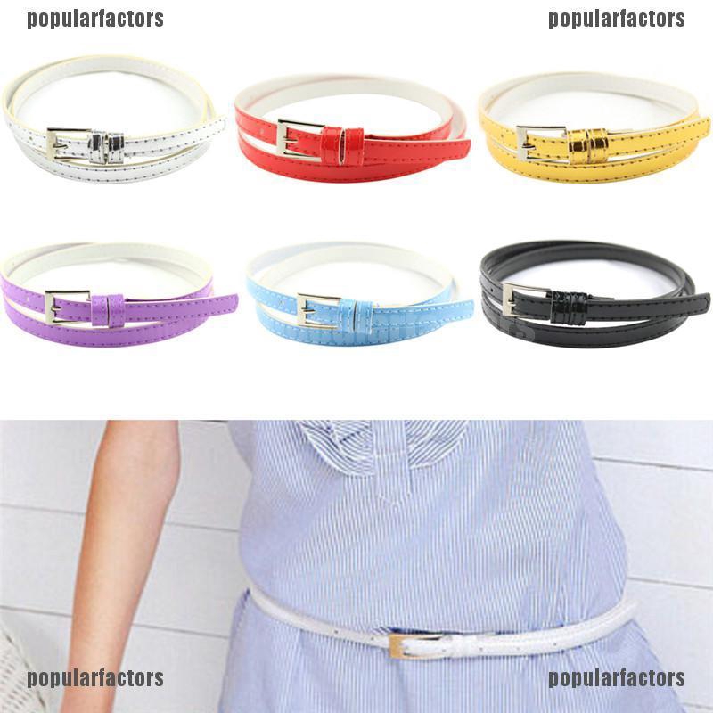 Thắt Lưng Da Pu Bản Nhỏ Thời Trang