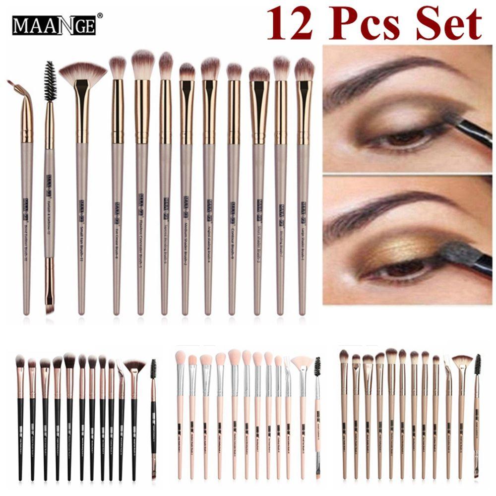 Set 12 Cọ Trang Điểm Phấn Mắt / Tạo Khối Làm Đẹp Cho Nữ