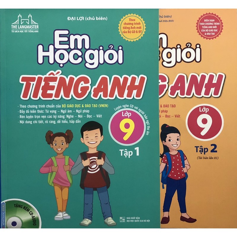 Sách - Em học giỏi tiếng anh lớp 9 (Combo 2 tập)