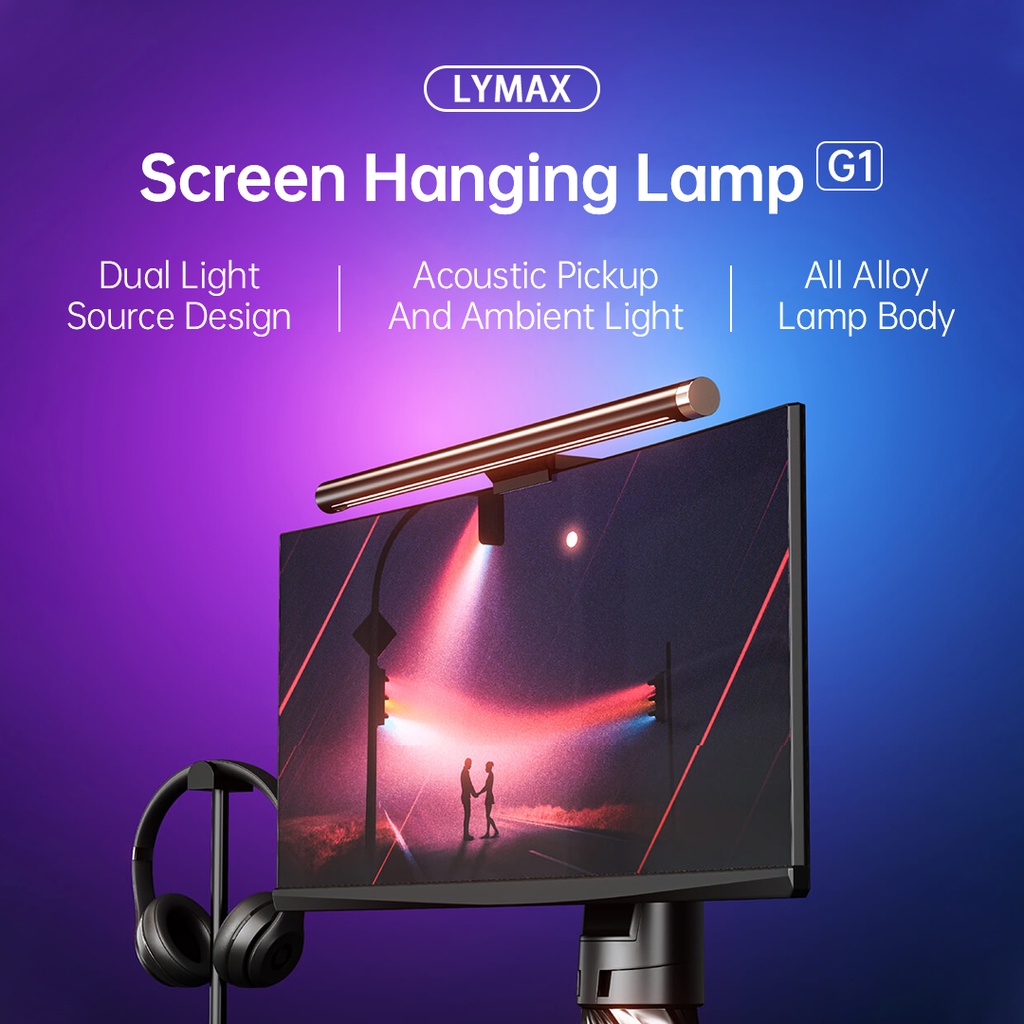 Xiaomi Youpin Đèn treo màn hình   Lymax G1 đầy màu sắc độ phân giải cao bảo vệ mắt thích hợp cho máy tính/ PC