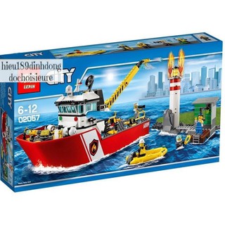 Mô Hình LEGO City Fire 60109 Tàu Thủy Cứu Hỏa