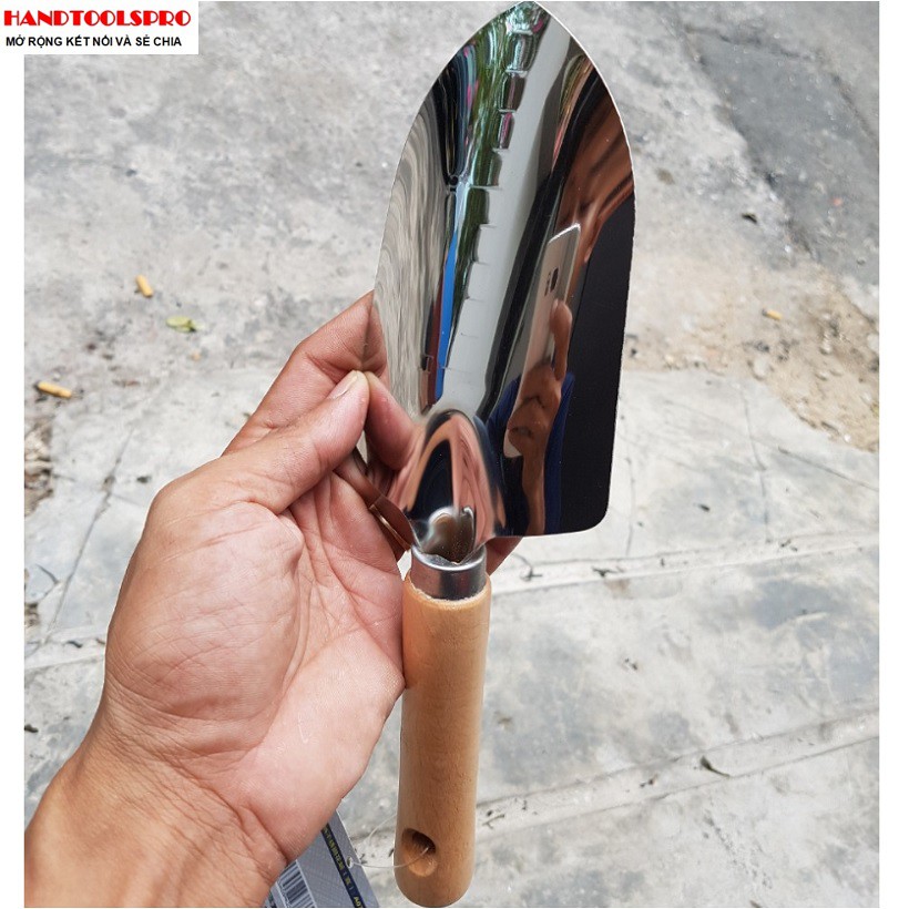 Cây xẻng mini làm vườn INOX A0708 C-MART
