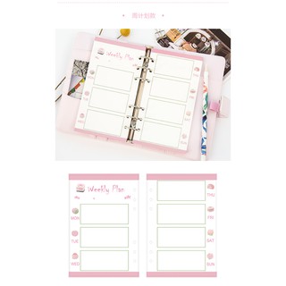 Refill ruột sổ A6 chủ đề Hoa đào