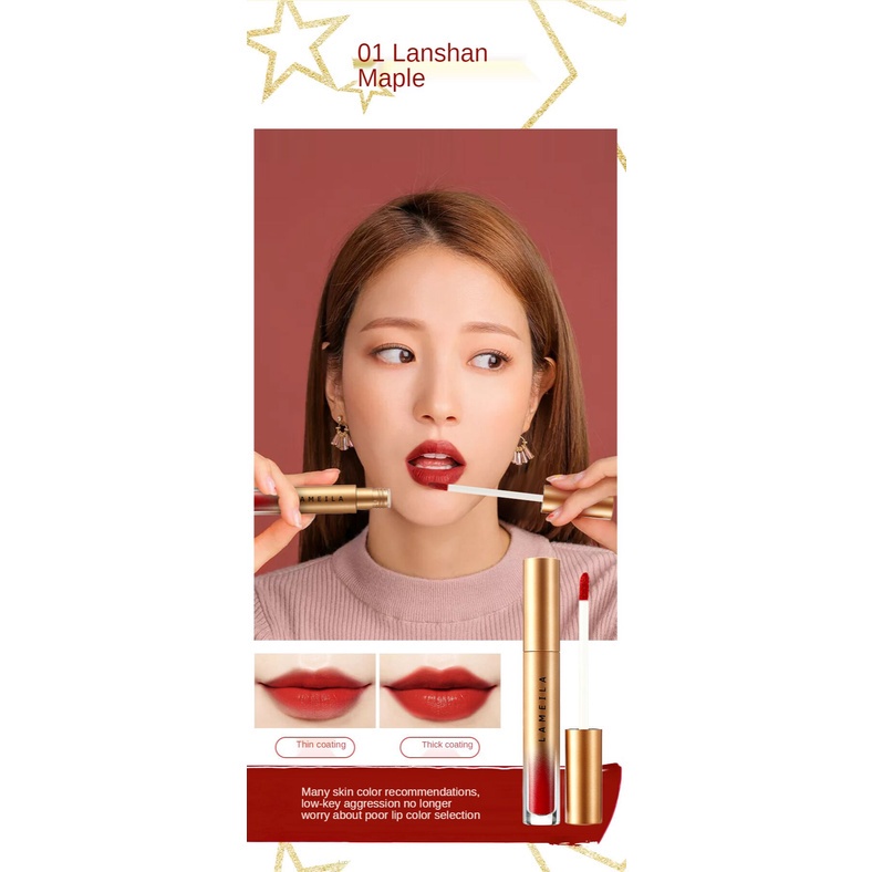 Son Môi Dạng Lỏng Dưỡng Ẩm Chống Thấm Nước Không Dính Thành Cốc