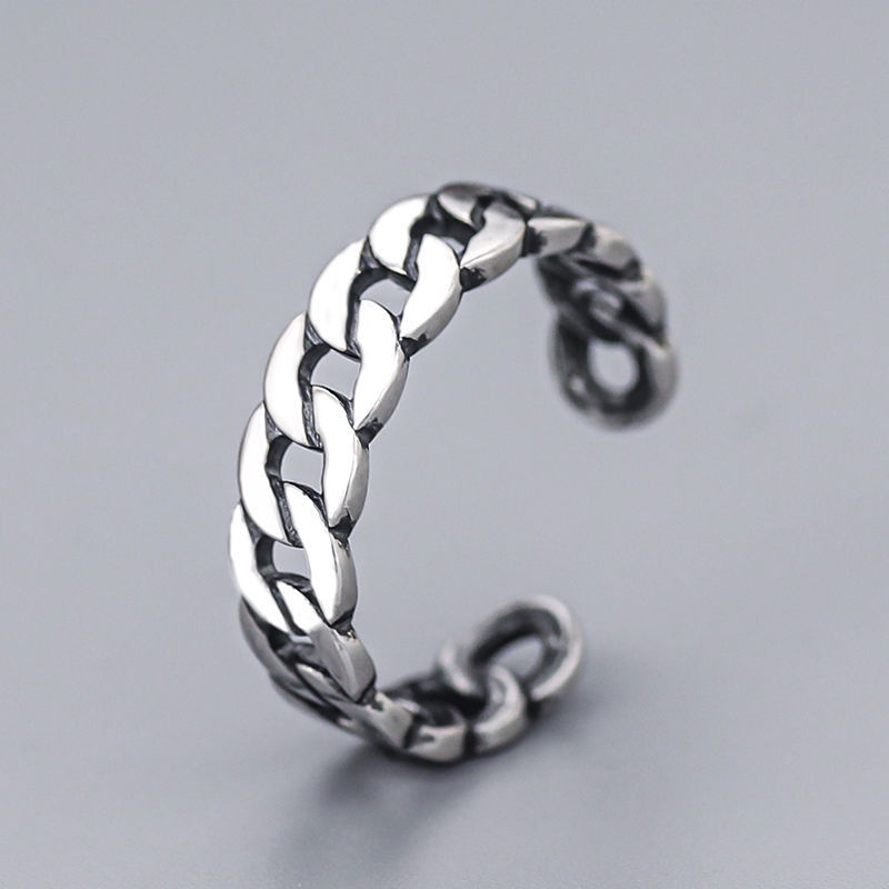 Bộ Nhẫn Hở Hình Đồng Xu Cổ Điển Xiaohongshu Khuyến Nghị Cho Nữ