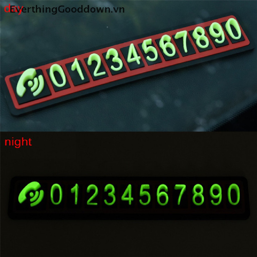 Thẻ Đỗ Xe Tạm Thời Hiệu Ứng Dạ Quang 3D