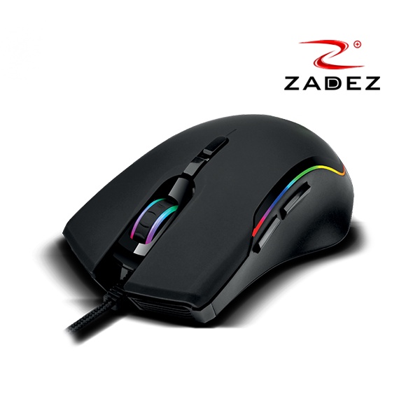 Chuột Gaming ZADEZ GT615PM 1200DPI, 6 Mức DPI, 7 Phím Chức Năng, Đèn LED RGB - Hàng Chính Hãng