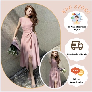 Váy hồng dự tiệc cưới siêu xinh - Đầm công sở sang trọng - Hàng cao cấp loại 1