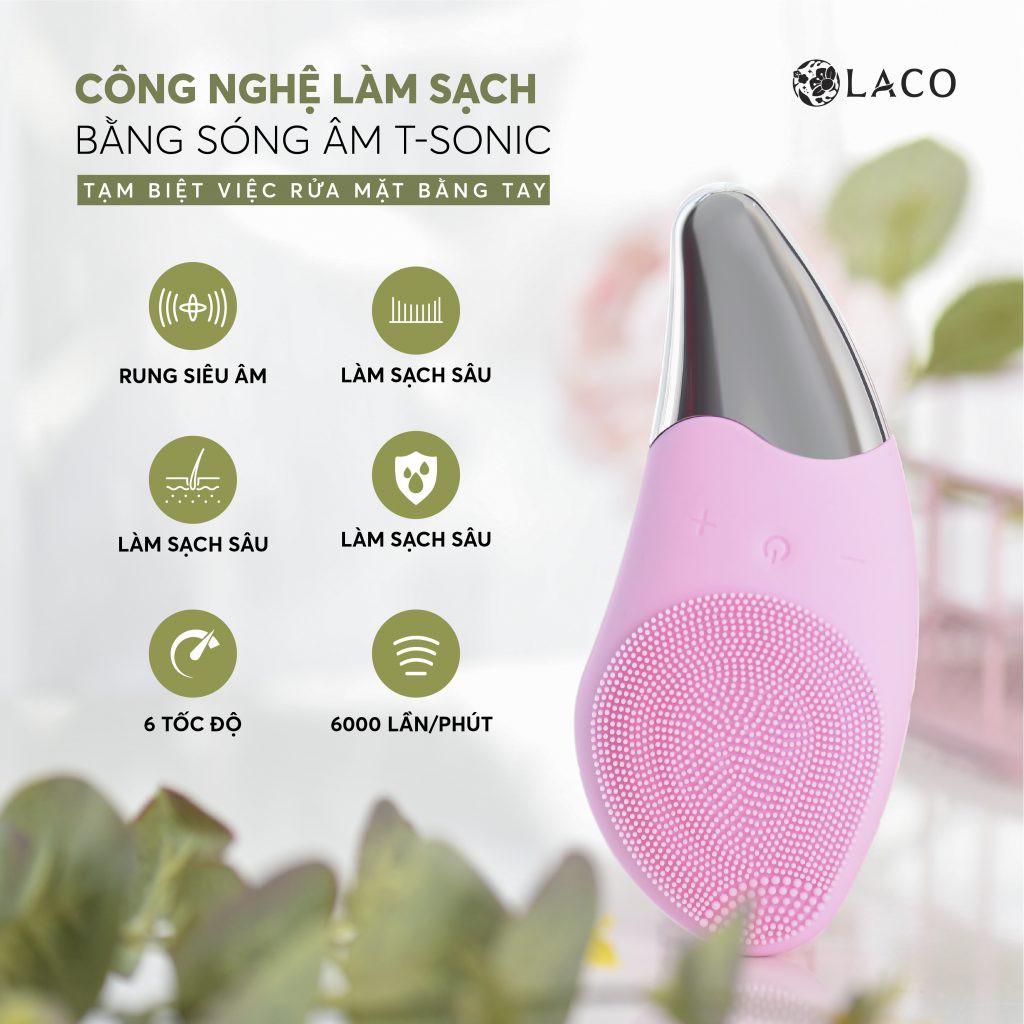Máy Rửa Mặt Sonic Facial Brush - Sạch Sâu, Giảm Nhăn