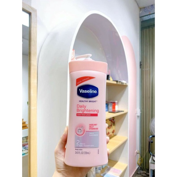 Vaseline dưỡng thể 725ml chất kem hồng của Mỹ mẫu cũ 2021 (Hàng Chính Hãng)