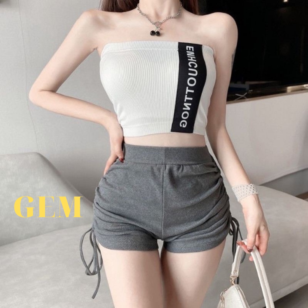 Quần Đùi Nữ Rút Dây Hông Xinh Xắn Gem94
