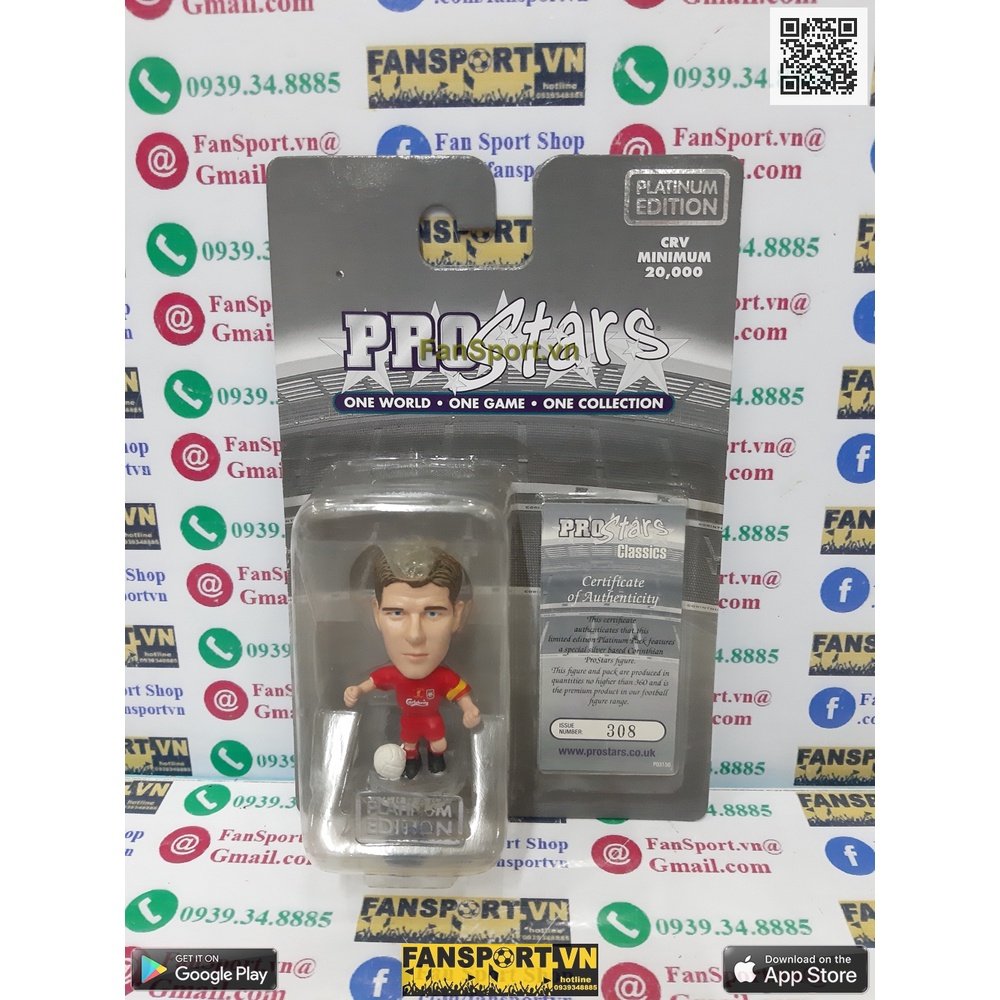 Tượng cầu thủ bóng đá Gerrard Liverpool winner FA Cup 2006 corinthian classics platinum PRO1608 PP1608 kodoto soccerwe