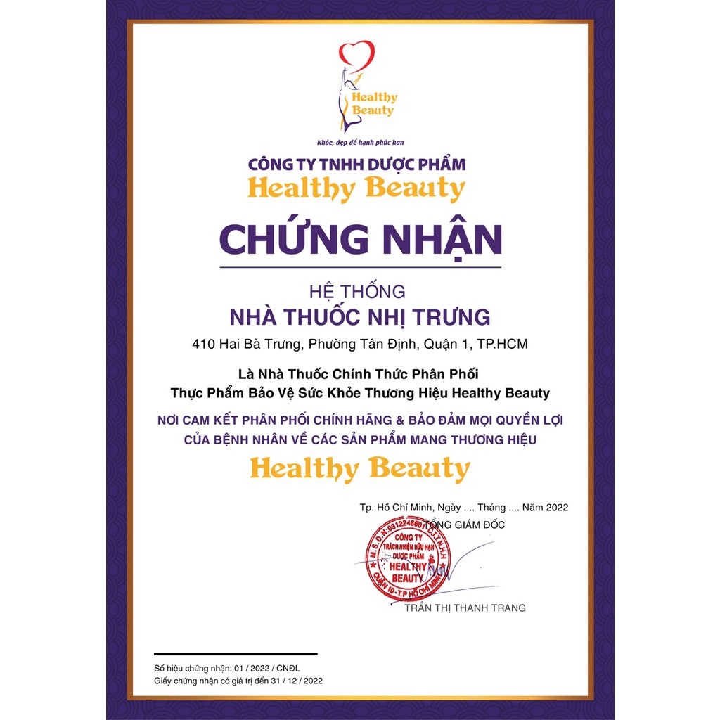 Glucosamine bổ khớp giảm đau nhức Healthy Beauty Glucollagen 7 in 1 60 viên