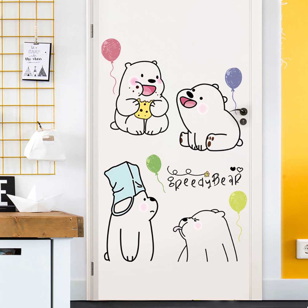 Decal giấy dán tường We Bare Bears Chúng tôi đơn giản là gấu