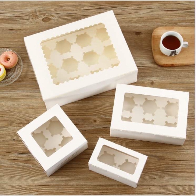 Set 5 hộp đựng cupcake 12cup