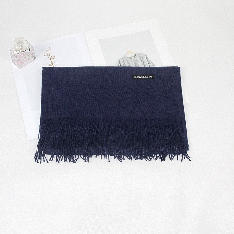 Khăn quàng cổ Cashmere ONZ Studio trơn dệt kim - Khăn len choàng cổ nam nữ vintage thời trang Hàn Quốc hot trend CM01