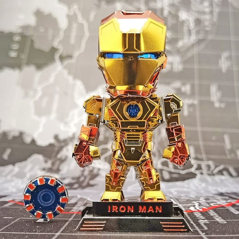 Mô Hình 3D Kim Loại Áo Giáp Iron Man Mini (Nhiều Màu) (chưa ráp)