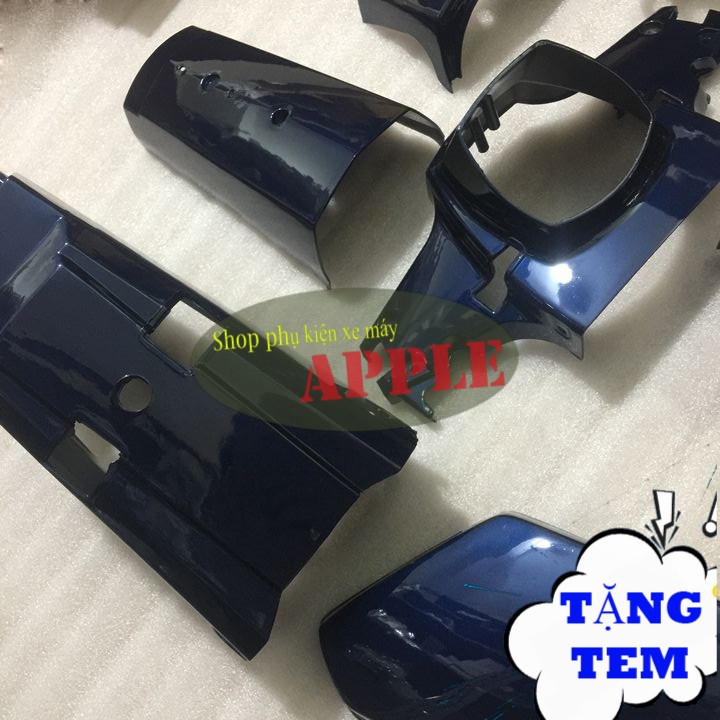 [TẶNG NGAY TEM XE] Dàn áo xe CUB 82 - nhựa ABS cao cấp MÀU XANH TÍM -A1354