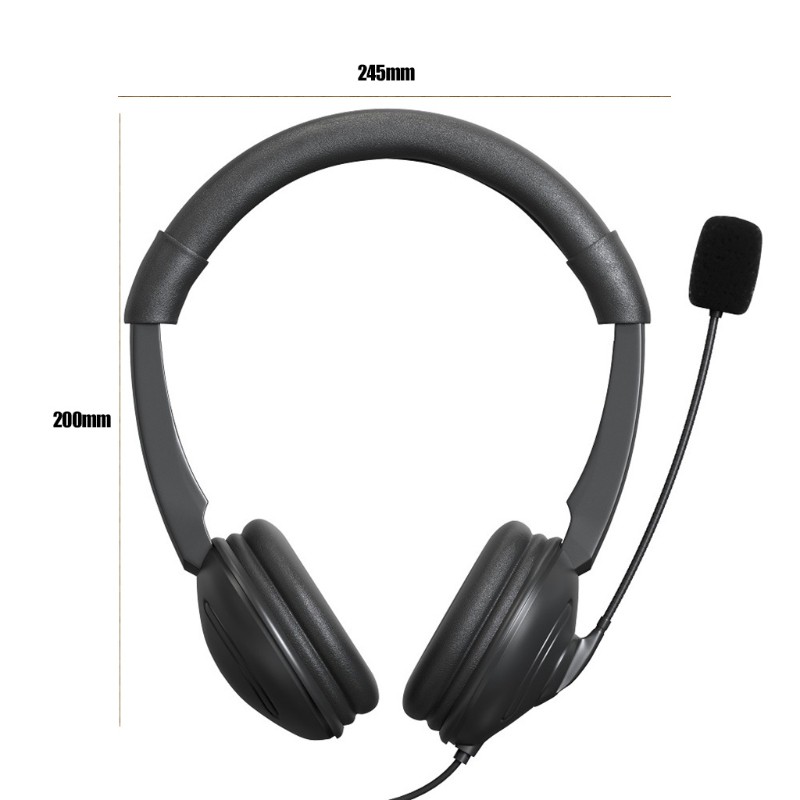 VIVI The volume of the noise-cancelling headset with USB headset is adjustable