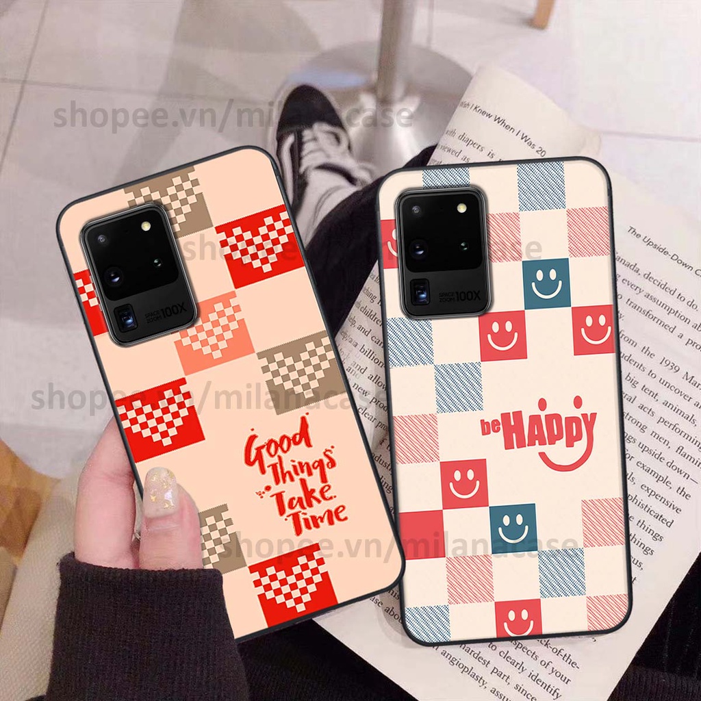 Ốp Samsung S20 Ultra caro họa tiết nhiều màu sắc siêu đẹp thời trang cá tính